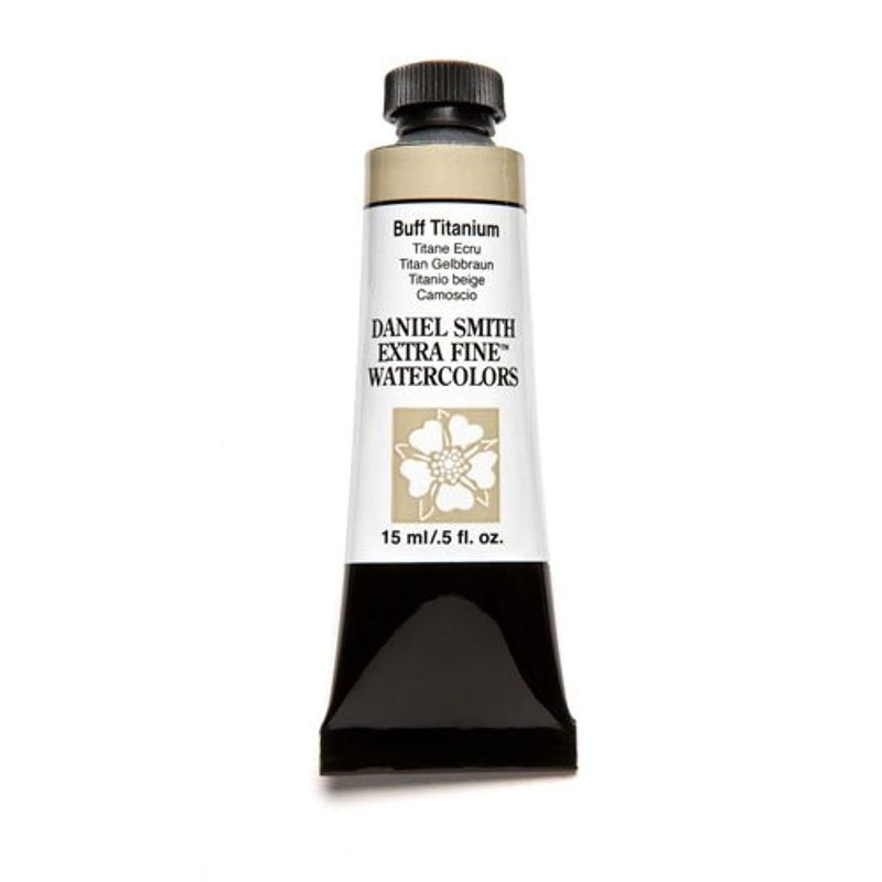 Daniel Smith 284600009 Extra Fine Watercolor 15ml Paint Tube  Buff Titanium  0.5 Fl Oz (Pack of 1) - Image 1